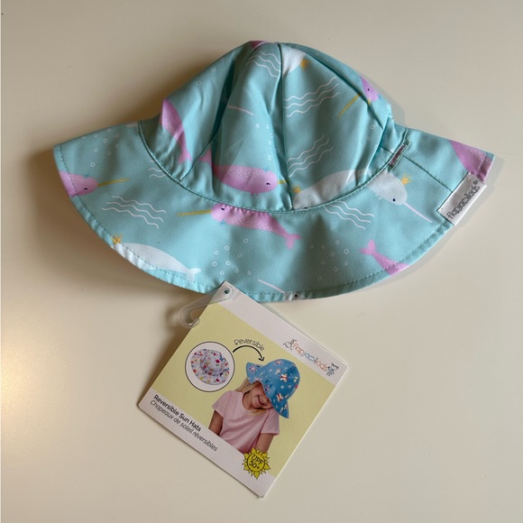 FlapJackKids Reversible Sun Hat (size XS 0-6m) NWT - Picture 2 of 8